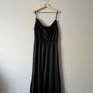 Nasty Gal Plus Size Cowl Satin Maxi Dress